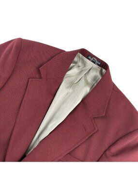 VTG Stafford Men’s Performance Blend Blazer Jacket Maroon • USA • 39R